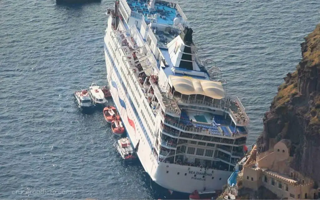 Se hunde el Sea Diamond cerca de Santorini ✱ 6 abril 2007 8 Se hunde el Sea Diamond 2007