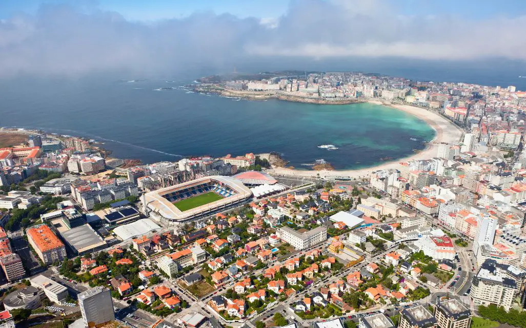 La Coruña (España) 7 Vista aerea A Coruña