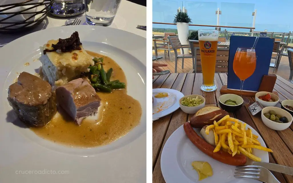 Experiencia en el Mein Schiff 4 Gastronomia