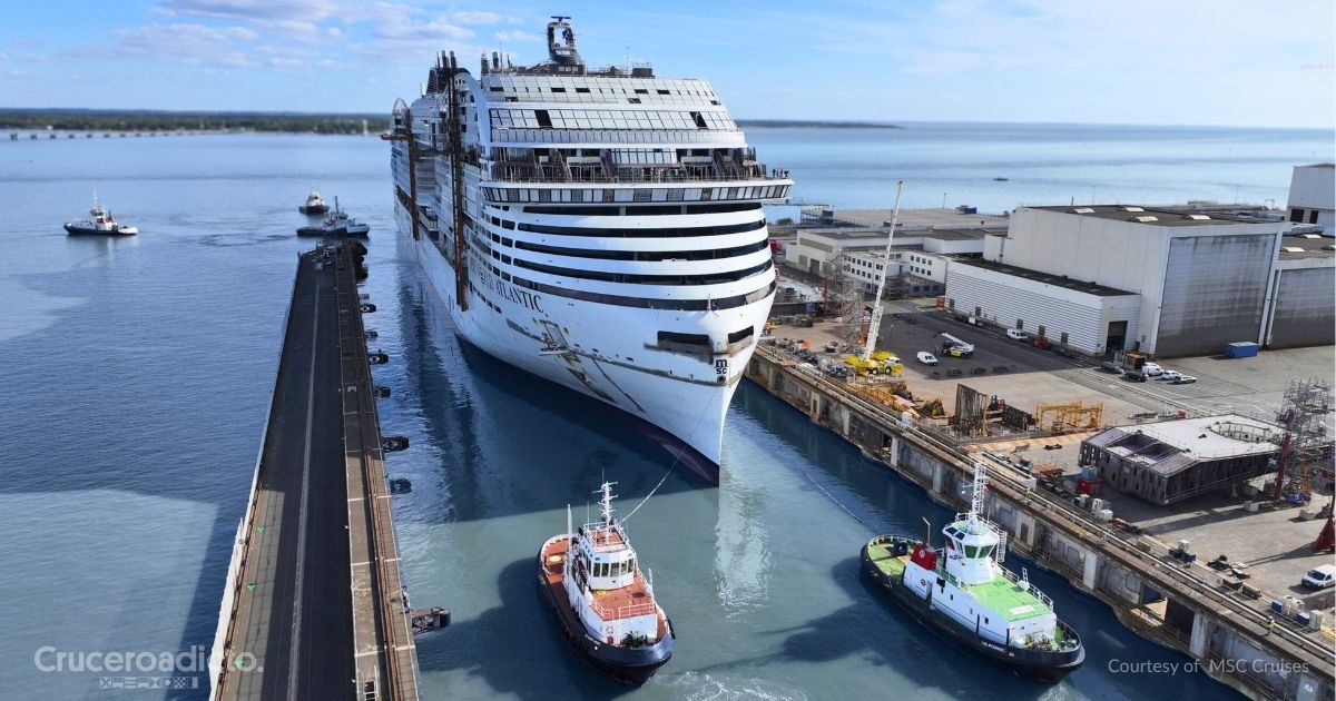 MSC World Atlantic botado en astilleros